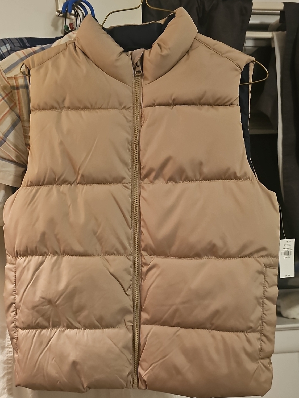 Beige Puffer Vest